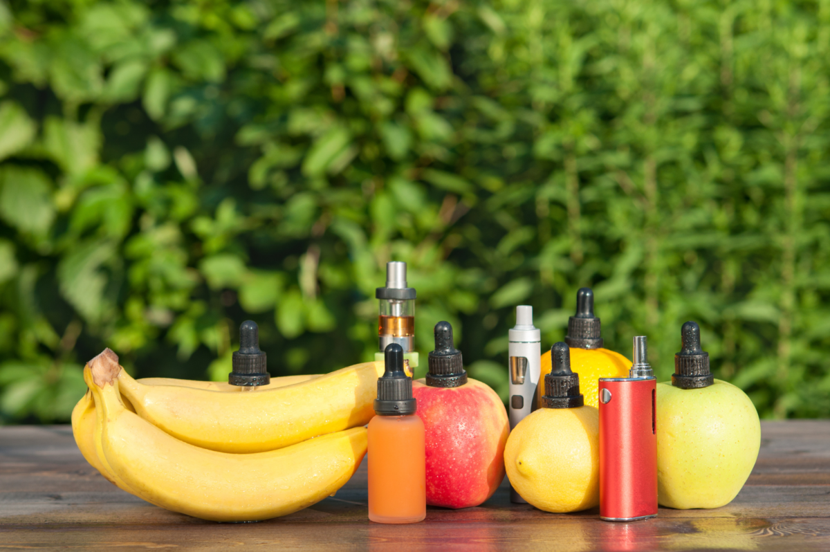 cigarette electronique et fruits