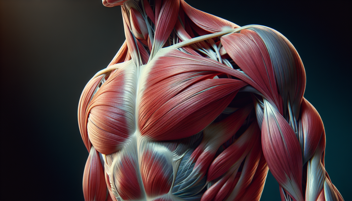 Illustration anatomique détaillée des muscles en B, incluant biceps brachii, brachialis et brachioradialis. Clarté des étiquettes et couleurs naturelles pour une éducation efficace.
