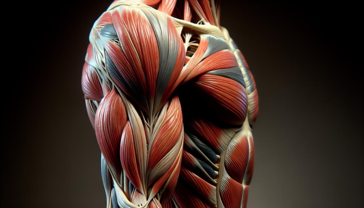 Muscle en J : Illustration anatomique muscles jumeaux et jambier sur bras humain.