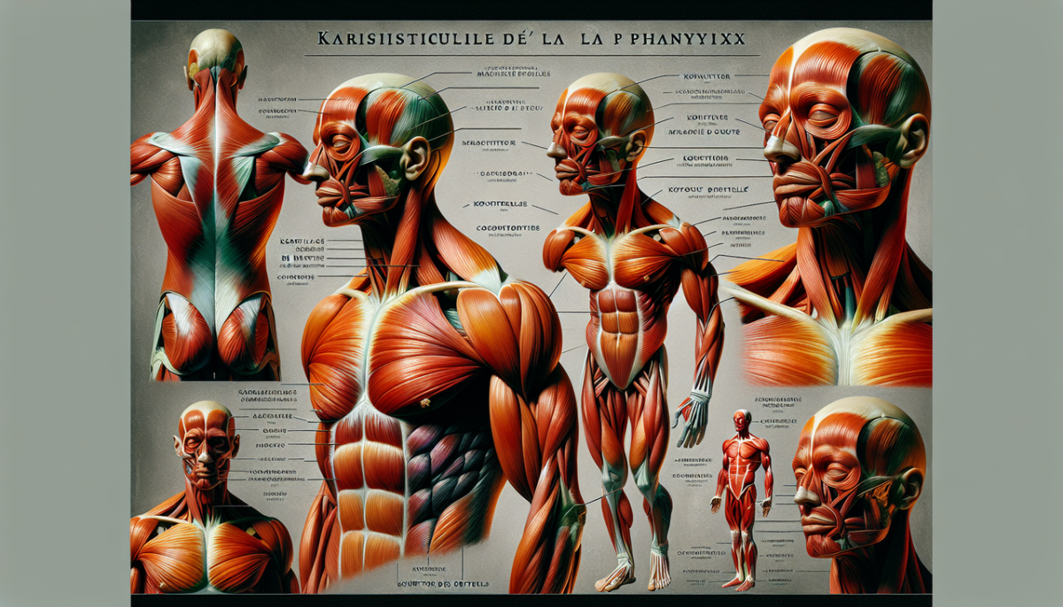 Muscle en K - Illustration détaillée de l'anatomie des muscles commençant par la lettre K en français.